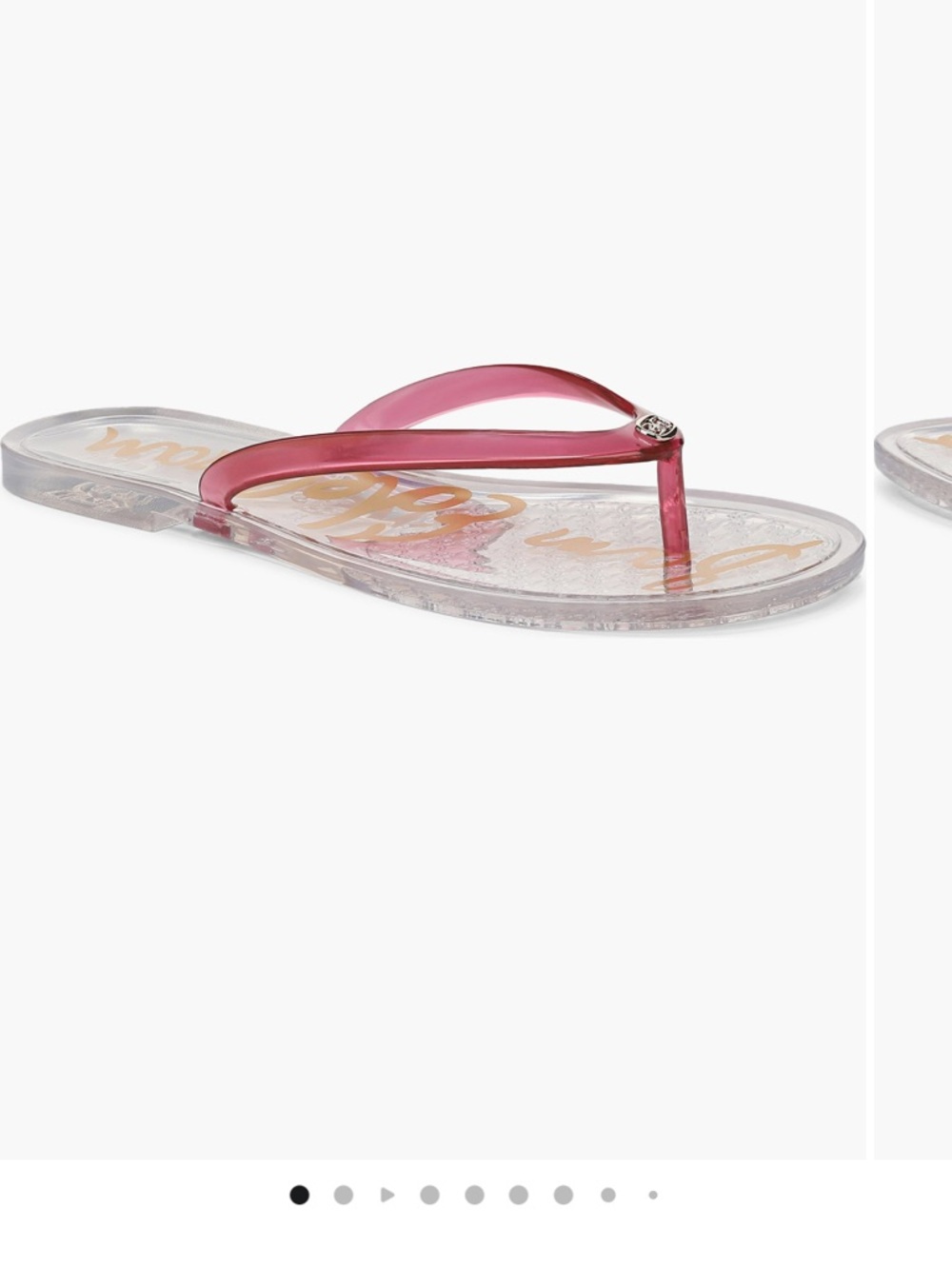 Sam Edelman Pink Jelly Flip Flop